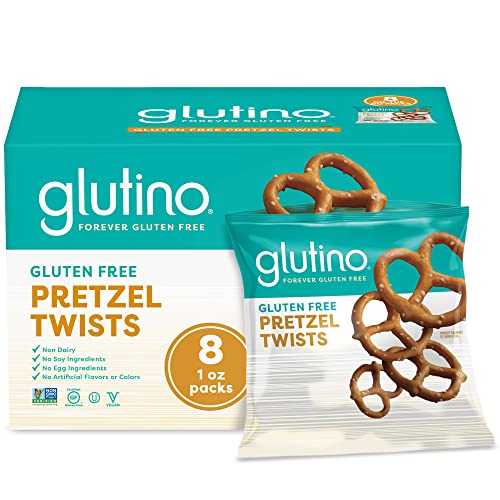 Glutino Gluten Free Pretzel Twists, Gluten Free Snacks, 1 oz. 8-Count